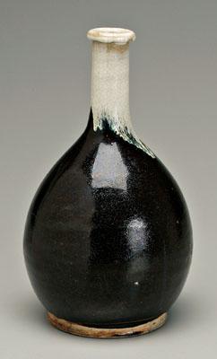 Japanese studio stoneware vase, bottle