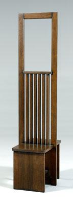 Frank Lloyd Wright style hall chair,