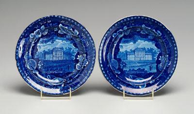 Two Kentucky transferware plates: