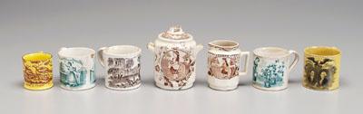 Seven pieces children 39 s transferware  950ef