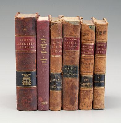Six 19th century books, Georgia