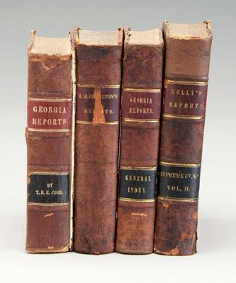 Four Georgia law books, 1838-1856:
