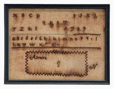Georgia alphabet sampler, five
