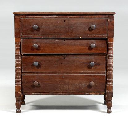 Southern late Federal cherry chest  951d3