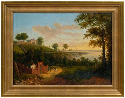 Painting attributed to V. DeGrailly,