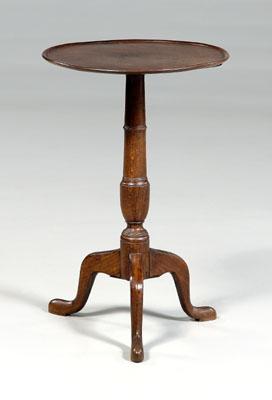 Georgian dish-top candle stand,