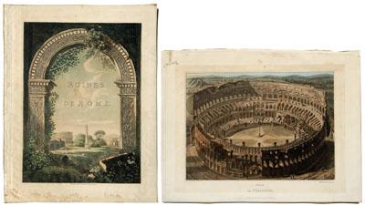 14 prints of Rome: eight engravings