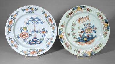 Two similar Delft chargers: both