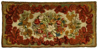 Finely sculpted Waldoboro rug,