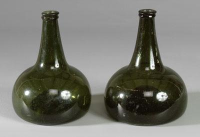 Pair 18th century glass bottles  94f62