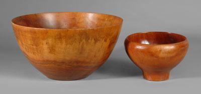 Two Ed Moulthrop bowls (self-taught