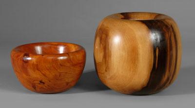 Two Ed Moulthrop bowls (self-taught