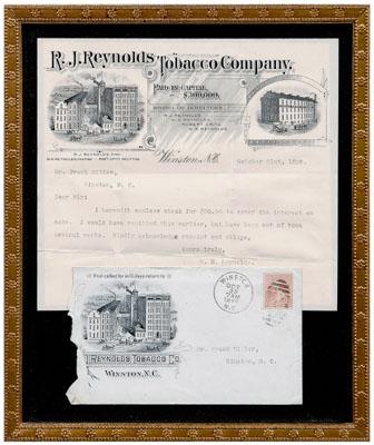19th century R.J. Reynolds Co. stationery: