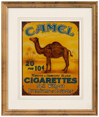 Camel cigarette sign, transparent