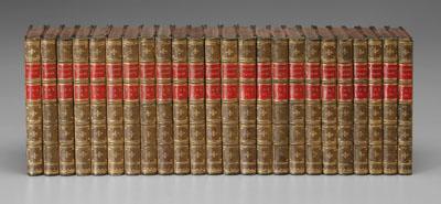 Set of 24 leather bound books  94fac