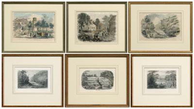 Six framed Georgia prints View 94fc6