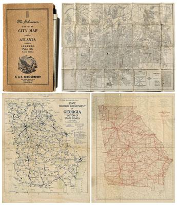 20th century Georgia folding maps  94fd0