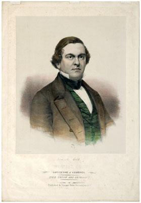 Lithograph portrait of Howell Cobb