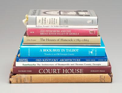 Books on architecture, mostly Georgia: