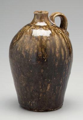 T.J. Averett stoneware jug, strap