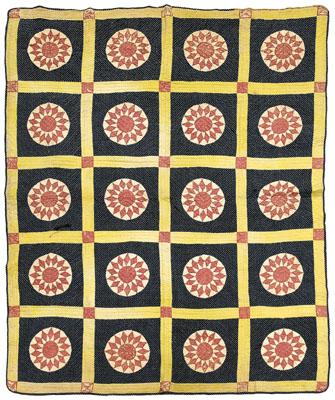 Sunburst variant Georgia quilt,