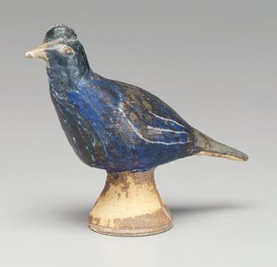 Arie Meaders bird, comb and blue feathers,