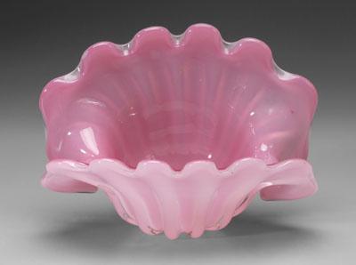 Murano clamshell pink and clear a080f