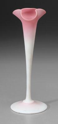 Peachblow vase, opalescent pink