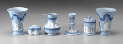 Six pieces tri color Wedgwood  a0820
