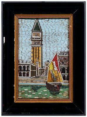 Italian micro mosaic, Venetian scene