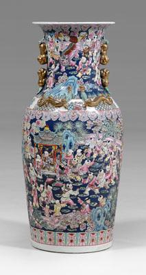 Chinese famille rose floor vase,