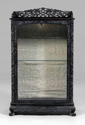 Japanese ebonized cabinet exotic a0860