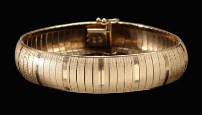 Italian 14 kt. gold bracelet, plank