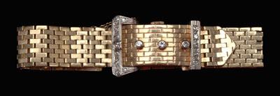 Gold and diamond bracelet watch  a08a6
