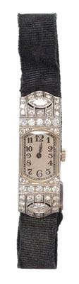 Vintage platinum diamond watch  a08c4