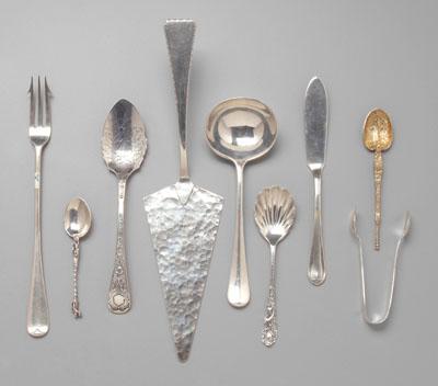 20th century English silver flatware  a08eb