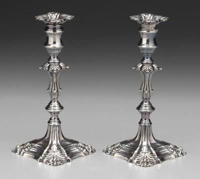 Pair silver plated candlesticks  a08f9