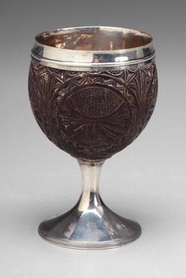 George III coconut goblet coconut a0901