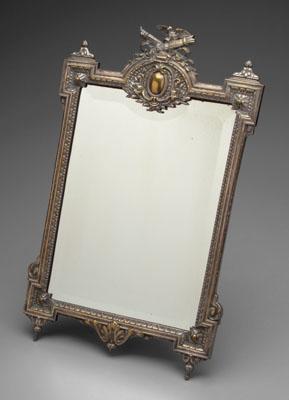 French style silver plated mirror  a091f