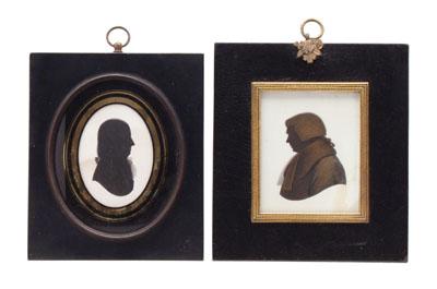 Two John Miers silhouette profiles: