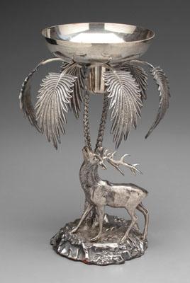 Silver-plated centerpiece, figural