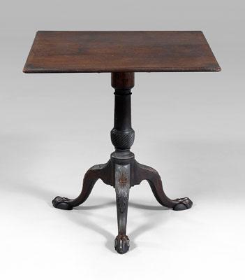 Fine Chippendale carved tea table  a095a