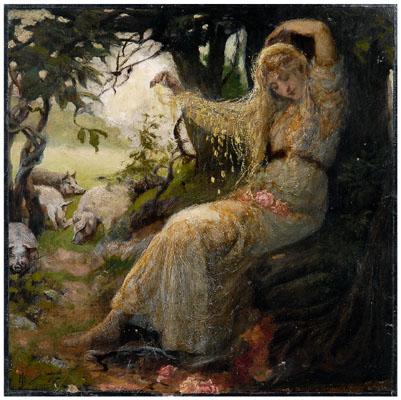 Pre Raphaelite painting Circe a095d