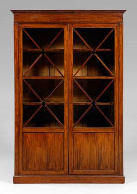 Regency mahogany bookcase cabinet  a0965