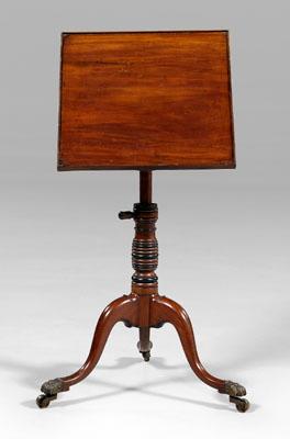 Regency mahogany lectern figured a0966