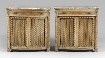 Pair Regency style paint decorated a0970