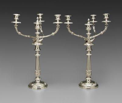 Pair Boulton Old Sheffield candleabra  a0971