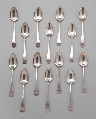 Sets of Bateman silver spoons  a0982