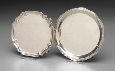 Two English silver trays both a0987