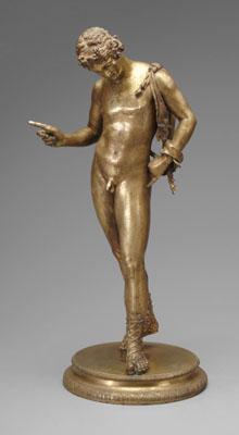 Classical bronze figure Narcissus a09de